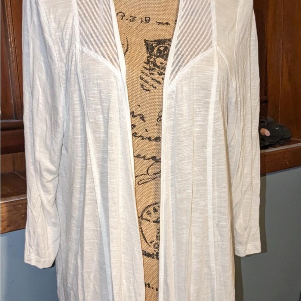 Cable & Gauge EUC 3x Textured Open Cardigan